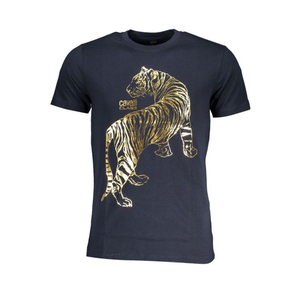 Cavalli Class Blu Cotton Men Men's T-Shirt
